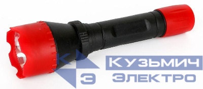 Фонарь 6102-ТН (1LED 1 реж 2XR6 ; блист-пакет; красн.) Ultraflash 11787