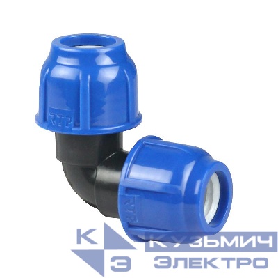 Отвод компрессионный PN16 d25 для ПЭ труб RTP 11527