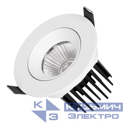 Светильник светодиодный MS-ATOLL-BUILT-TURN-R94-10W Warm3000 (WH 36 deg 230В) IP54 металл Arlight 044598