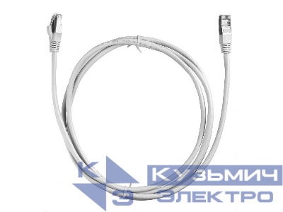 Патч-корд FTP4 cat.5e, 2.0м, литой коннектор, серый, LSZH, NETKO Expert CKC