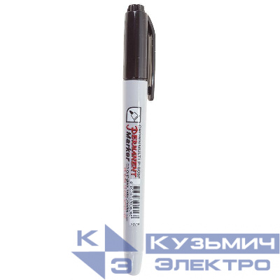 Маркер перманентный "Multi Marker Super Slim" 1мм пулевидный черн. Crown 08-8001