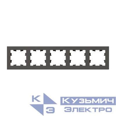 Рамка 5-м Эпика пластик мокко EKF UP1-FPM-05