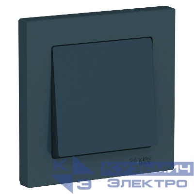 Выключатель 1-кл. СП AtlasDesign 10А IP20 (сх. 1) 10AX в сборе изумруд SE ATN000812