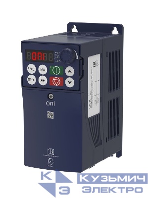 Преобразователь частоты FC-230 3Ф 380В 1.5кВт 4А встроен. тормозной модуль ONI FC-230-33-015T