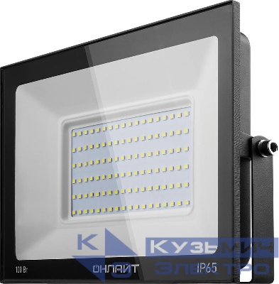 Прожектор светодиодный 61 947 OFL-100-4K-BL-IP65-LED 100Вт 4000К IP65 8000лм черн. ОНЛАЙТ 61947