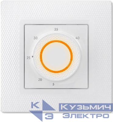 Терморегулятор программируемый LumiSmart 25 3.5кВт 16А датчик пола/датчик воздуха в компл. переходник для рамок Unica/Valena/Basic 55 бел. Теплолюкс 100035924400