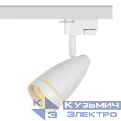 Светильник трековый 1ф TR49 - GU10 WH под лампу GU10 матов. бел. Эра Б0054161