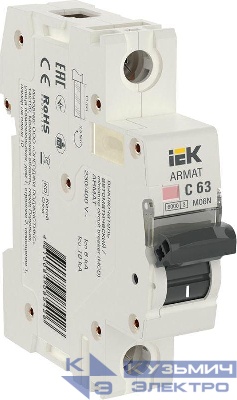 Выключатель автоматический модульный 1п C 63А M06N ARMAT IEK AR-M06N-1-C063