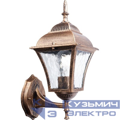 Светильник PL611 60Вт E27 230В садово-парковый черн. зол. FERON 11611