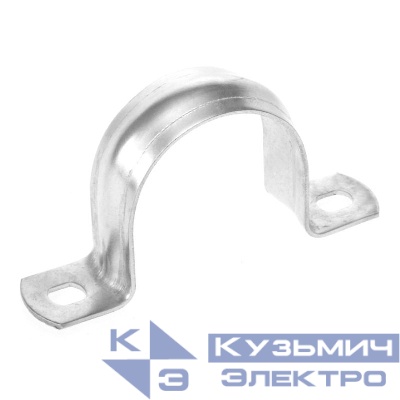 Скоба крепежная двухлапковая СМД d63-65мм метал. (уп.50шт) Промрукав PR08.2662