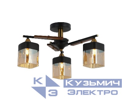 Люстра Glitz 60Вт E27х3 IP20 Freya FR5154PL-03B