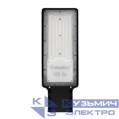 Светильник THL-1014 100Вт 5700К IP65 12000лм 220-240В 385х136х24 КСС "Ш" 1/10 НПВ уличный Camelion 16367