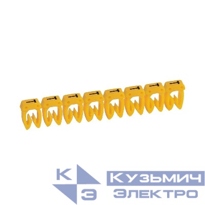 Маркер каб. 0.15-0.5кв.мм CAB3 "T" черн. на желт. фоне (уп.300шт) Leg 038129