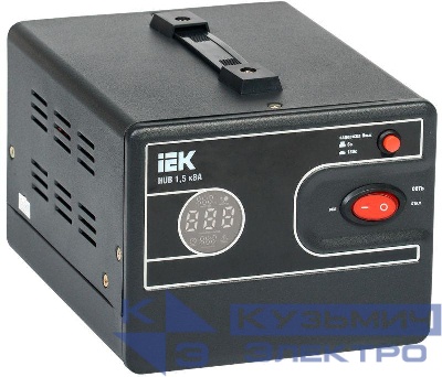 Стабилизатор напряжения 1ф 1.5кВА HUB переносной IEK IVS21-1-D15-13