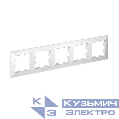 Рамка 5-м AtlasDesign Air бел./дым. бел. SE ATN220105