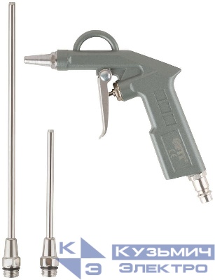 Пистолет продувочный с набором насадок быстросъемное соединение FIT 81066