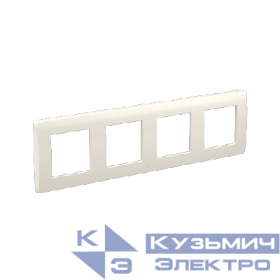 Рамка 4-м 4х2мод. Brava бел. RAL9010 DKC 75014W