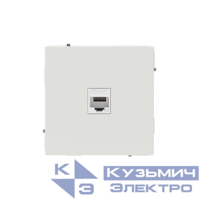 Розетка компьютерная 1-м KANT RJ45 кат.6A без шторки бел. песок DKC 7010673
