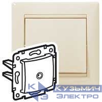 Розетка телевизионная TV СП Valena 2400мГц механизм сл. кость (DIY-упак.) IEK 695618