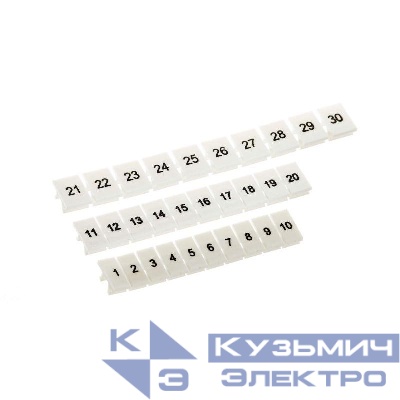 Маркировка для клемм 8мм от 81 до 90 вертикальная ориентация DKC NUPUTUK-8-81-90V