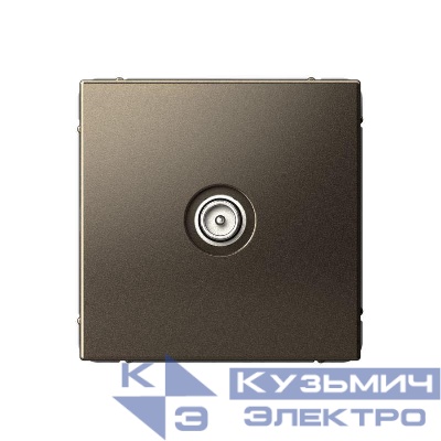 Розетка телевизионная оконечная TV ArtGallery 1дБ механизм мокко SE GAL000691