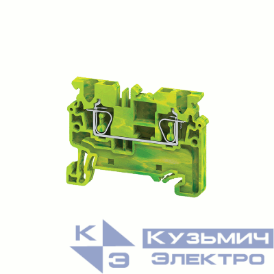 Клемма заземляющая пружинная OptiClip CXG-2.5-PE-(0.2-2.5) КЭАЗ 289759