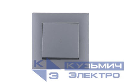 Выключатель проходной 1-клав. Karea RIZZ STAR сер. Makel 88065005