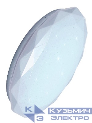 Светильник светодиодный Classic DIAMOND 24Вт 230В 6500К 1560лм 318х57мм настенно-потолочный КОСМОС KCDiam24W_6500