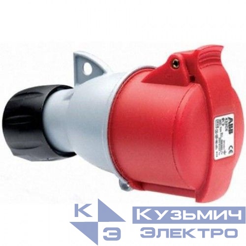 416-C6 Розетка кабельная ICAT, 16А, 3P+N+E, IP44, 6ч 2CMA193526R1000