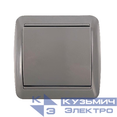 Выключатель 1-кл. ОП Клио 10А IP44 сер. UNIVersal К2221-Gr