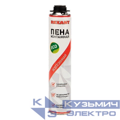 Пена монтажная всесезонная для пистолета 40л eco Rexant 89-0903