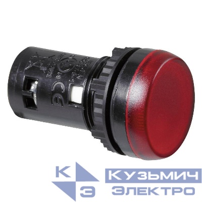 Лампа сигнальная монобл. 24В красн. Osmoz Leg 024601