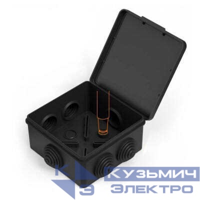 Коробка распределительная 40-0302 для о/п без содержания галогена (HF) черная 100х100х50 (1 шт/уп) Промрукав