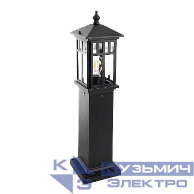 Светильник PL676 60Вт IP44 230В садово-парковый черн. FERON 11691