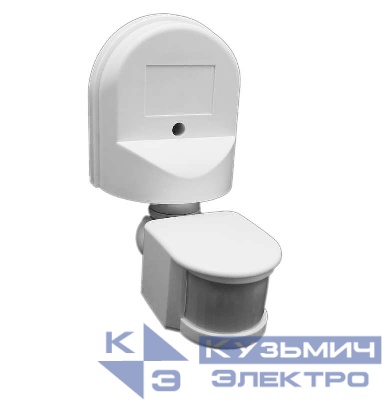 Датчик движения DD-01 настенный 180град. 800Вт 10-420с 5-12м 3-2000Лк IP44 бел. Duwi 25823 0