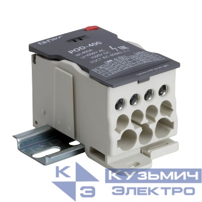 Блок распределительный винтовой зажим 1х185кв.мм 2х35кв.мм 5х16кв.мм 4х10кв.мм DKC POD-400