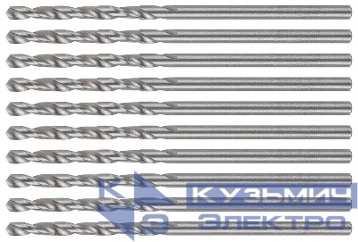 Сверло по металлу HSS угол заточки 118град. 2.0х49мм (уп.10шт) MOS 35552М