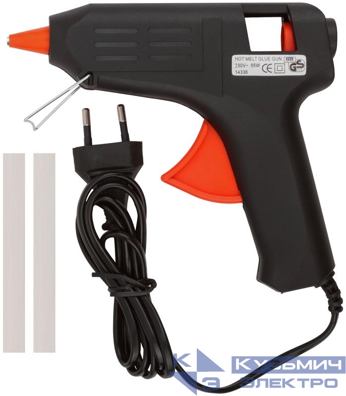 Пистолет клеевой 11мм 12Вт (55Вт) FIT 14336