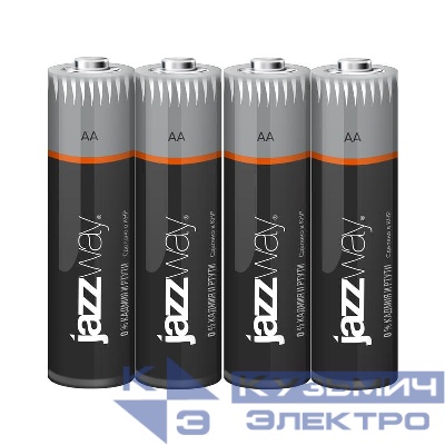 Элемент питания алкалиновый AA/LR6 1.5В Ultra Alkaline BL-4 (блист.4шт) JazzWay 5010772