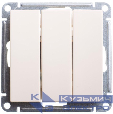 Выключатель 3-кл. СП W59 10А IP20 10AX механизм сл. кость SE VS0510-351-2-86