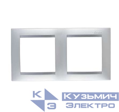 Рамка 2-м Simon15 алюм. Simon 1500620-033