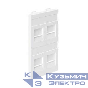 Адаптер на 4 RJ45 коннектора защ. шторки графит SimonConnect S76C-14