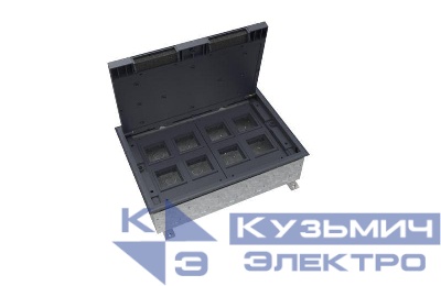 Люк MultiDesk MDK10 на 16мод. IP40 с монтажной коробкой для бетонных полов SE MDK10216
