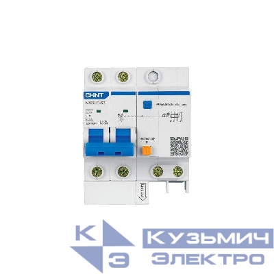 Выключатель автоматический дифференциального тока 2п C 10А 30мА тип AC 6кА NXBLE-63 (R) CHINT 819976