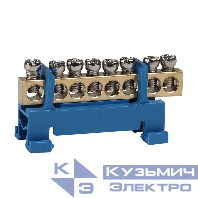 Шина нулевая тип Стойка OptiKit BB-S-N-DIN-8-6х9 син. КЭАЗ 277831