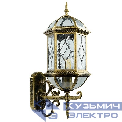 Светильник PL130 60Вт E27 230В садово-парковый черн. зол. FERON 11334