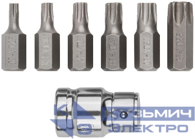 Набор бит дюймTORхдюйм CrV (уп.7шт) FIT 57825