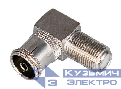 Переход гнездо F-гнездо TV угловой (уп.50шт) REXANT 05-4312