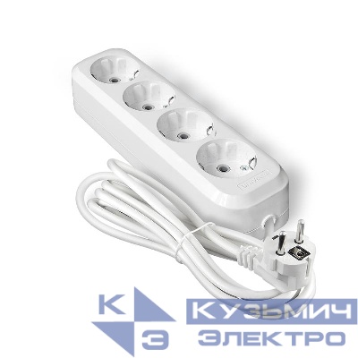 Удлинитель 4х3м с заземл. IP20 Е-304А ПВС 3х1.5 Universal 1730