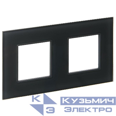 Рамка 2-м SKANDY SK-F22G стекло графит IEK SK-M22-G-K53